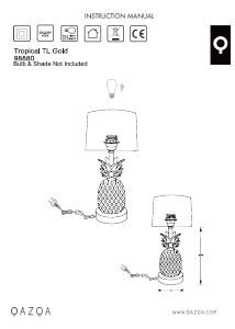사용 설명서 Qazqa 102043 Tropical 램프