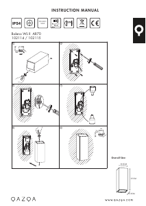 Manual Qazqa 102114 Baleno II Lamp