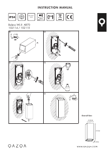 Kasutusjuhend Qazqa 102115 Baleno II Lamp