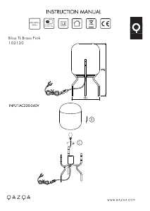 Bruksanvisning Qazqa 102120 Bliss Lampa