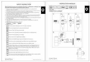 Bruksanvisning Qazqa 102130 Duo Lampa