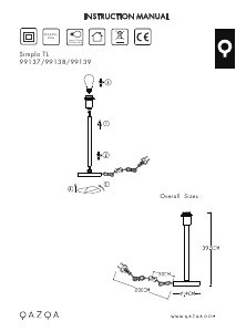 Manual de uso Qazqa 102132 Simplo Lámpara
