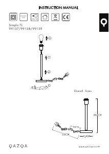 Mode d’emploi Qazqa 102161 Simplo Lampe