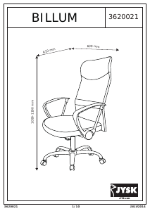 Посібник JYSK Billum Офісний стілець
