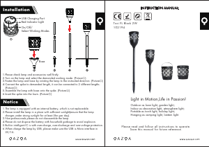 説明書 Qazqa 102194 Toci ランプ