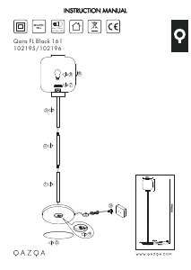 Mode d’emploi Qazqa 102195 Qara Lampe