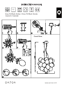 Priručnik Qazqa 102337 Uvas Svjetiljka