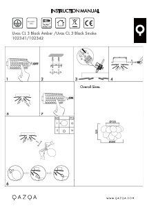 説明書 Qazqa 102342 Uvas ランプ