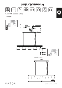 Kullanım kılavuzu Qazqa 102363 CUpy Lamba