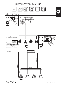 Mode d’emploi Qazqa 102382 Fotu Lampe