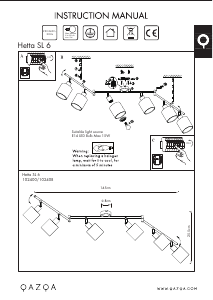 説明書 Qazqa 102400 Hetta ランプ