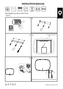 Руководство Qazqa 102422 Miral Светильник