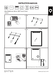 说明书 Qazqa 102423 Miral 灯