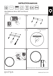 Manual de uso Qazqa 102425 Miral Lámpara