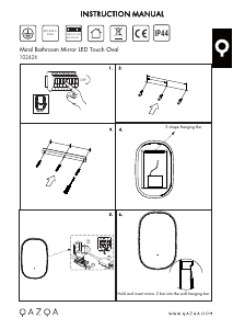 Bruksanvisning Qazqa 102426 Miral Lampa