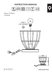 Manuale Qazqa 102434 Arthur Lampada