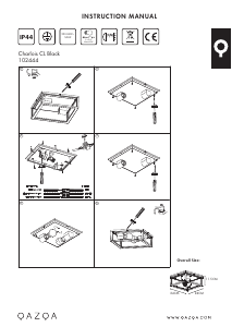 説明書 Qazqa 102444 Charlois ランプ