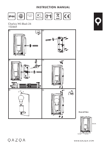 Manuale Qazqa 102445 Charlois Lampada