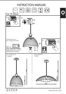 Bruksanvisning Qazqa 102450 Pua Lampa