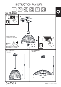 Instrukcja Qazqa 102452 Pua Lampa
