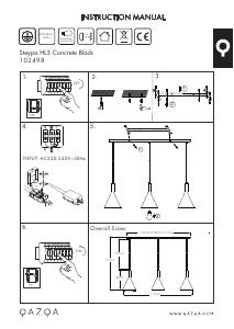 Manual de uso Qazqa 102498 Steypa Lámpara