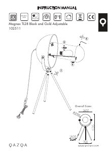 Mode d’emploi Qazqa 102511 Magnax Lampe