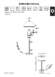 Mode d’emploi Qazqa 102513 Magnax Lampe