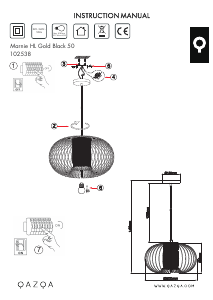 Kasutusjuhend Qazqa 102538 Marnie Lamp