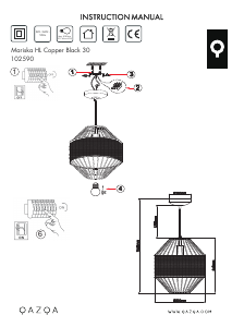 Kasutusjuhend Qazqa 102590 Mariska Lamp