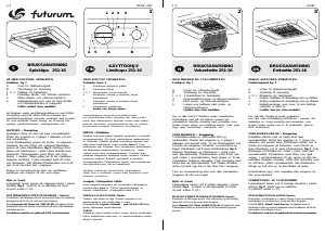 Käyttöohje Futurum 251-16 Liesituuletin