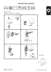 Mode d’emploi Qazqa 102674 Baleno I Lampe