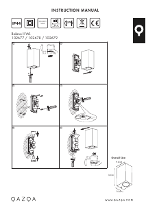 Mode d’emploi Qazqa 102678 Baleno II Lampe