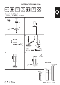 Mode d’emploi Qazqa 102681 Denmark Lampe