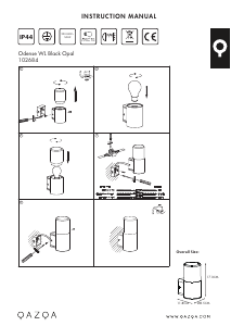 Bruksanvisning Qazqa 102684 Odense Lampa