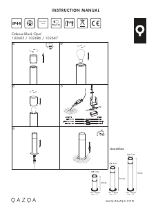 Mode d’emploi Qazqa 102685 Odense Lampe