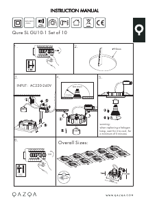 Mode d’emploi Qazqa 102692 Qure Lampe