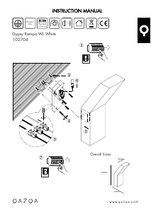Manual de uso Qazqa 102704 Gypsy Rampa Lámpara