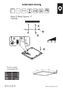 Hướng dẫn sử dụng Qazqa 102742 Steve Đèn