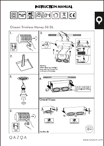 Mode d’emploi Qazqa 102809 Oneon Honey Lampe