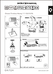 Brugsanvisning Qazqa 102812 Oneon Honey Lampe