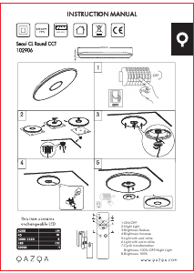 Mode d’emploi Qazqa 102906 Seoul Lampe