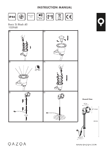 Kullanım kılavuzu Qazqa 102948 Basic Lamba