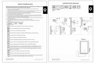 Mode d’emploi Qazqa 103474 Sutton Up Lampe