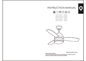 Manual Qazqa 102469 Rotar Ceiling Fan