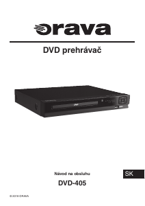 Návod Orava DVD-405 DVD prehrávač