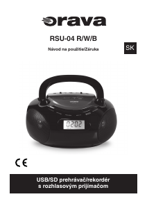 Návod Orava RSU-04W Stereo súprava