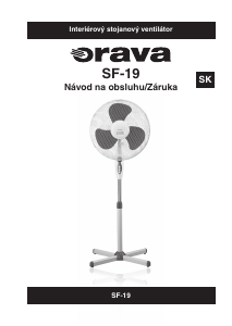 Návod Orava SF-19 Ventilátor