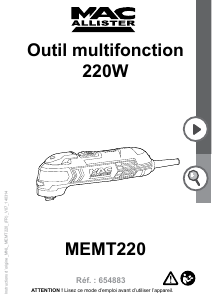 Mode d’emploi MacAllister MEMT220 Outil multifonction
