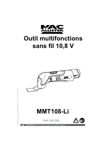Mode d’emploi MacAllister MMT108-Li Outil multifonction