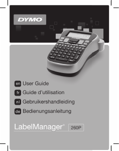 Mode d’emploi Dymo LabelManager 260P Imprimante d'étiquettes